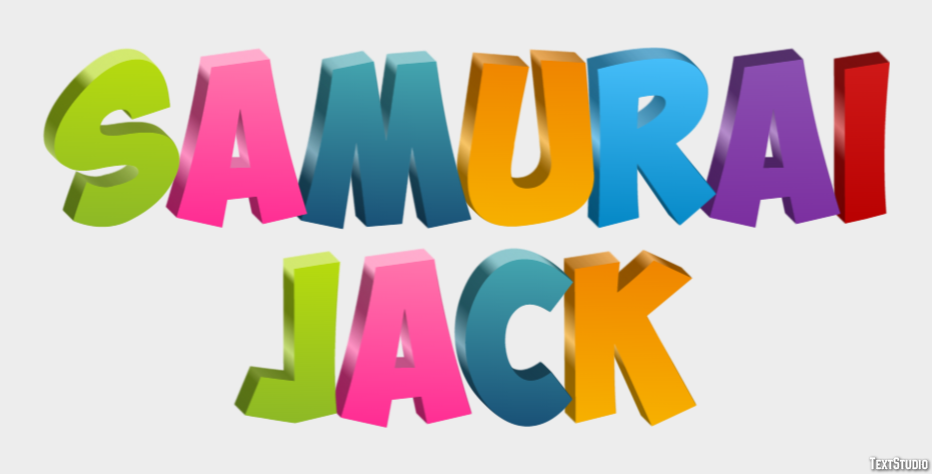Samurai Jack Texteffekt