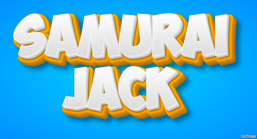 Samurai Jack Efekt tekstowy