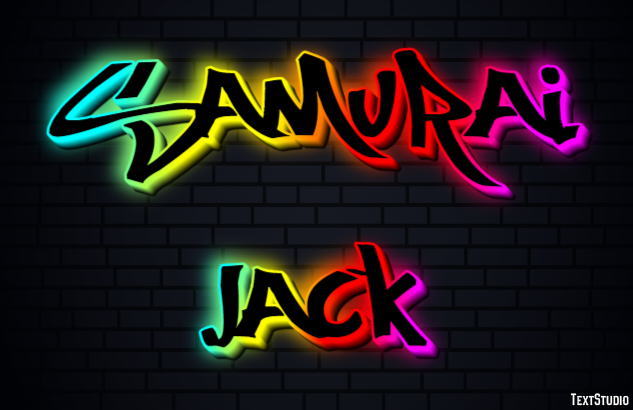 Samurai Jack Text effect