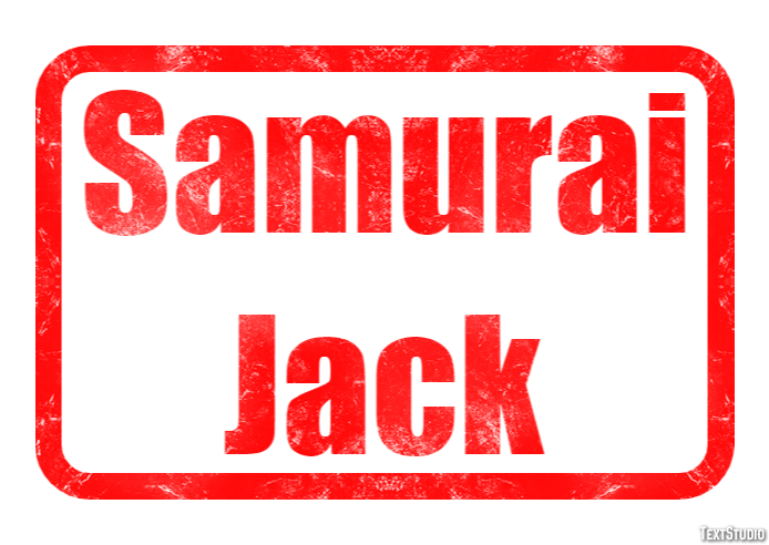 Samurai Jack Text effect