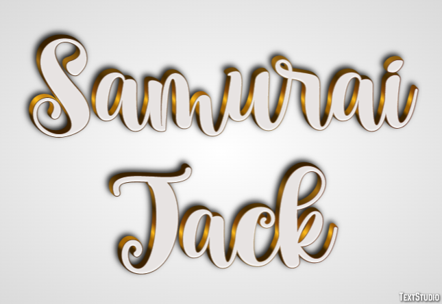 Samurai Jack Text Effect