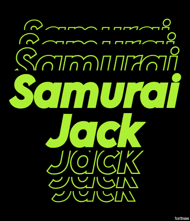 Samurai Jack Efekt tekstowy