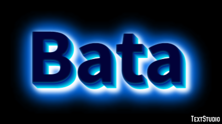 Bata Эффект текста