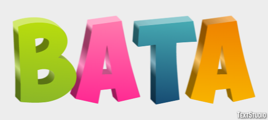 Bata Efekt tekstowy
