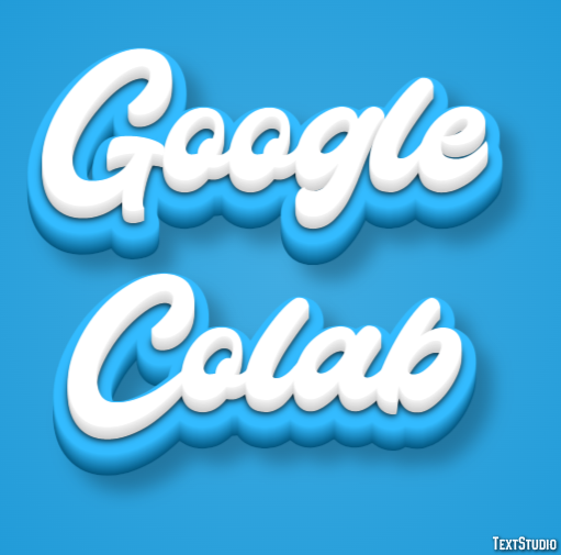 Google Colab Tekst Effect