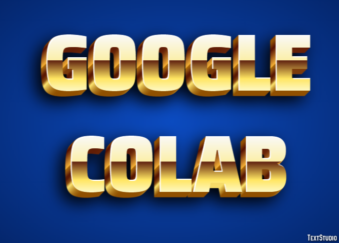Google Colab Tekst Effect