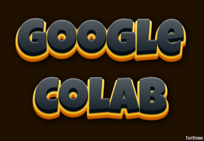 Google Colab Tekst Effect