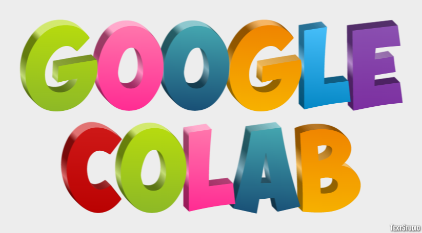 Google Colab Tekst Effect