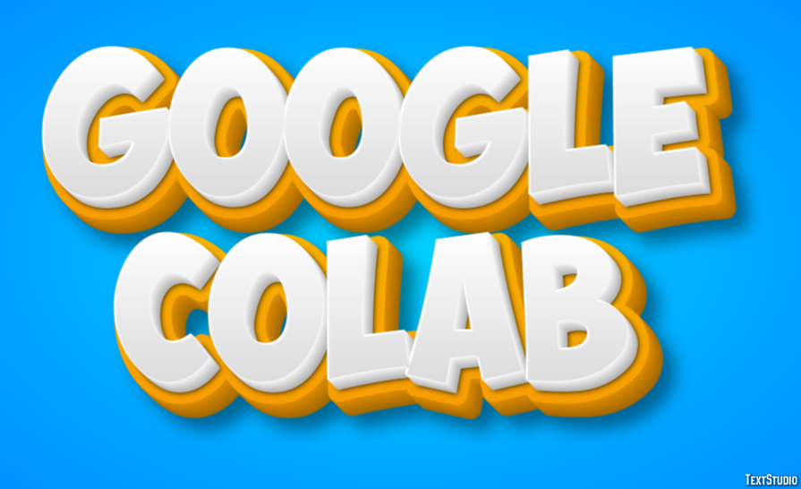 Google Colab Tekst Effect