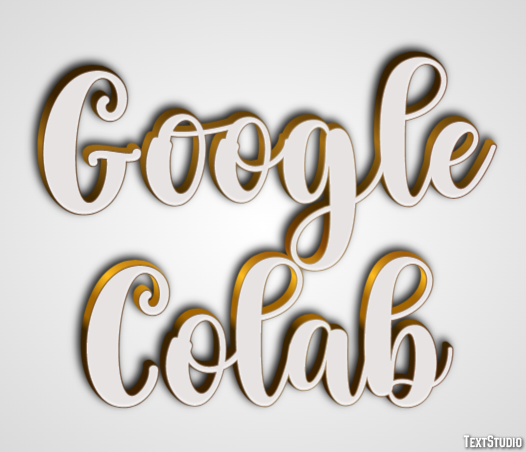 Google Colab Tekst Effect
