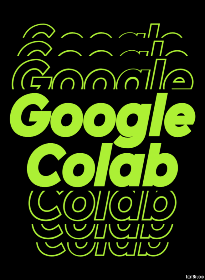 Google Colab Effetto testo