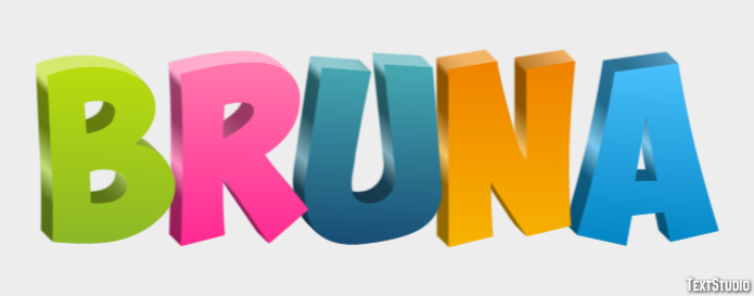 Bruna Efeito De Texto E Desenho De Logotipo Nome Bruna Efeito De Texto E Desenho De Logotipo Nome