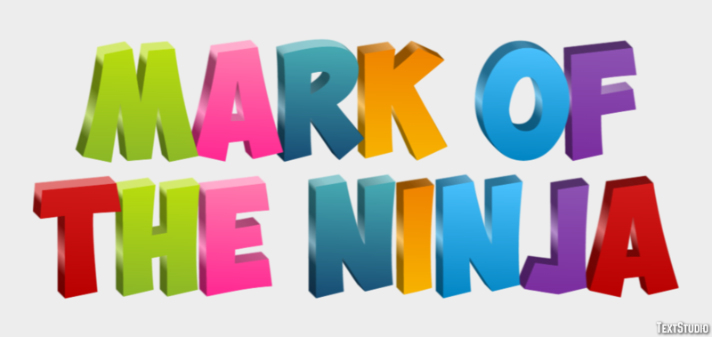 Mark of the Ninja Effetto testo
