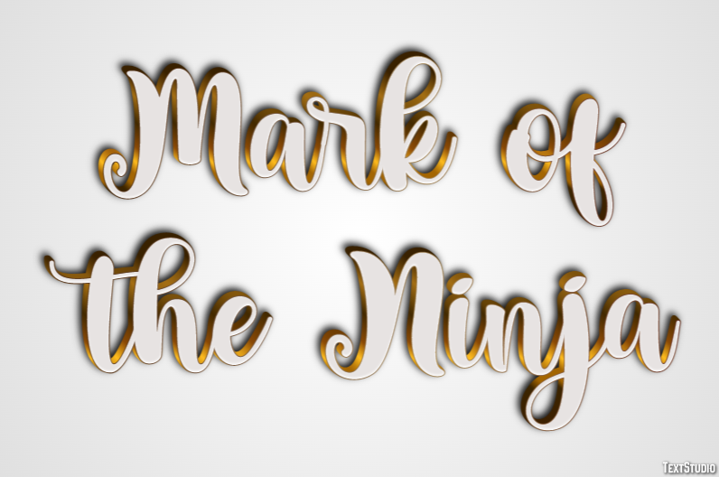 Mark of the Ninja Effetto testo