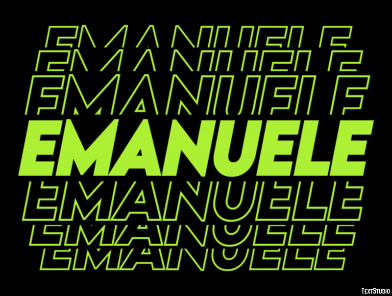 Emanuele Texteffekt
