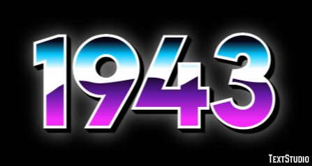 1943 Text Effect