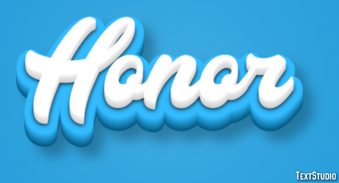 Honor Texteffekt