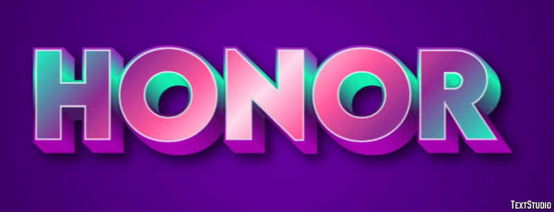 Honor Text Effect