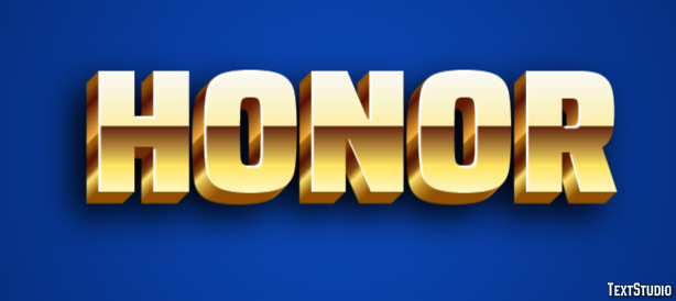Honor Tekst Effect
