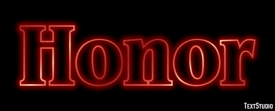 Honor Texteffekt