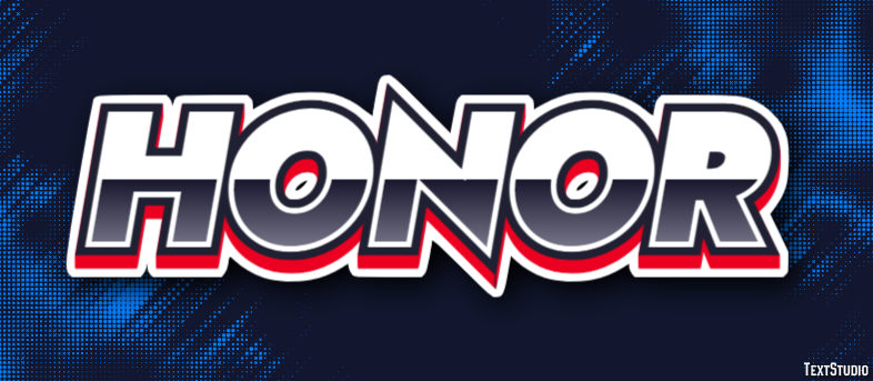 Honor Text Effect