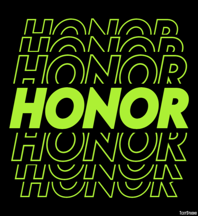Honor Text Effect