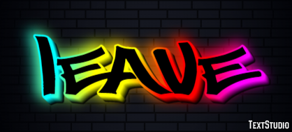 Leave Text Effect