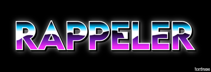 Rappeler Text Effect