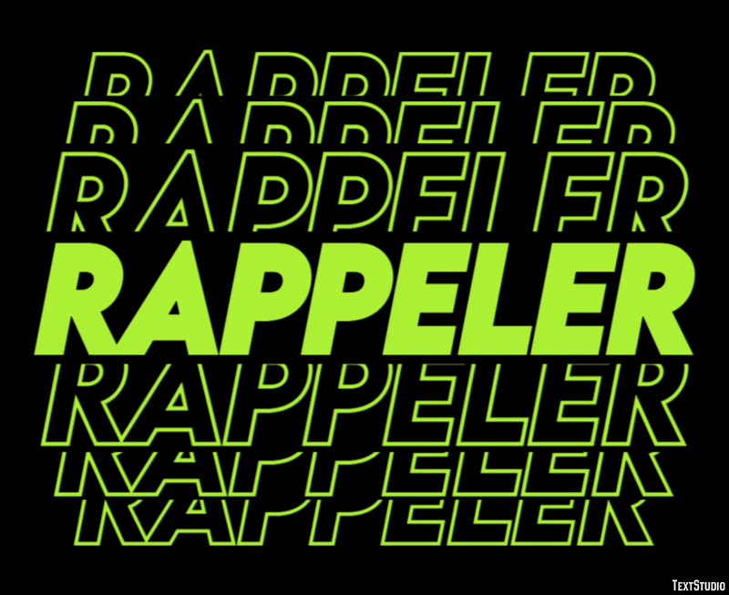 Rappeler Text Effect