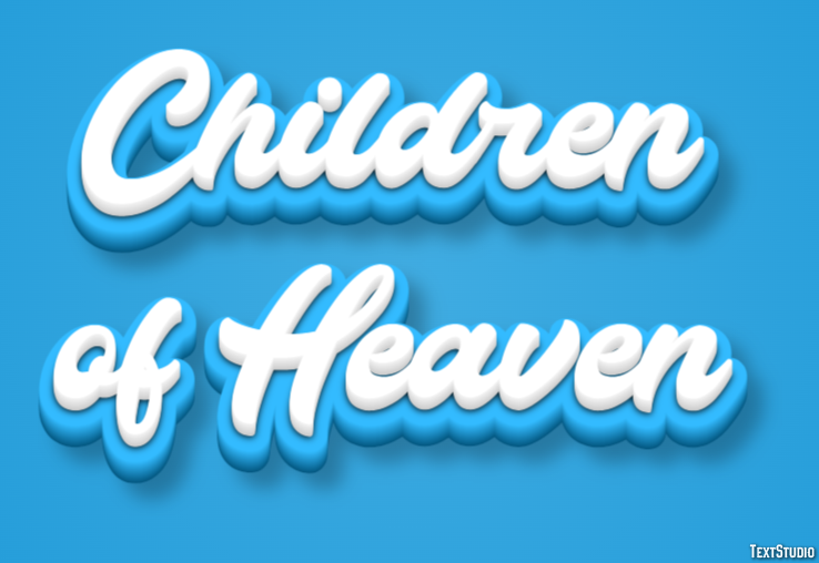 Children of Heaven Text Effect