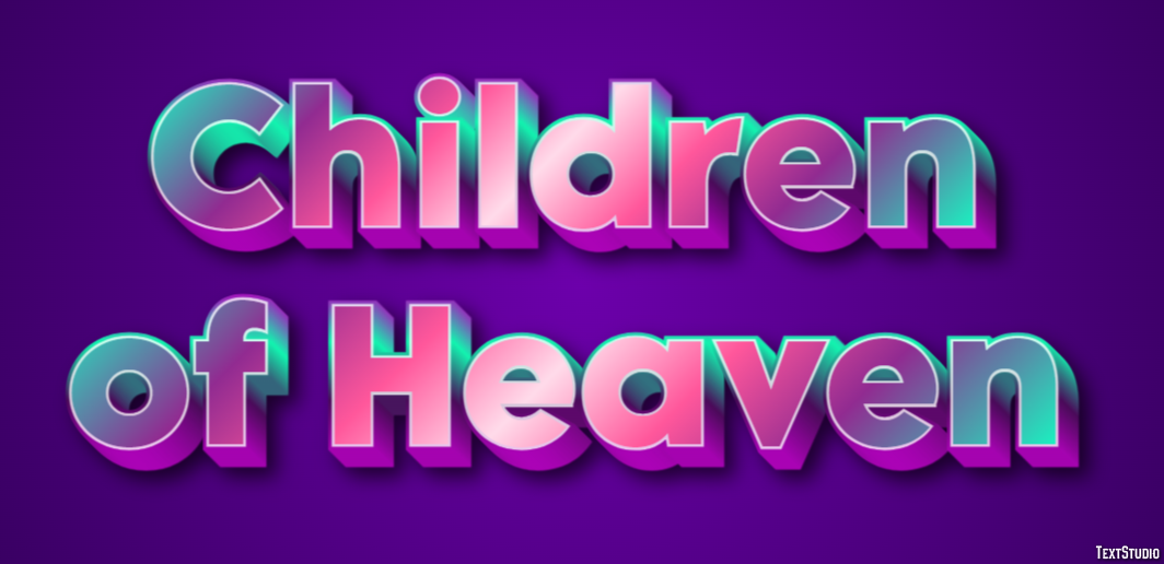 Children of Heaven Text effect