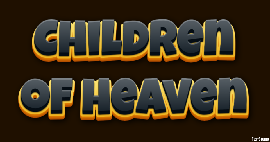 Children of Heaven Text effect
