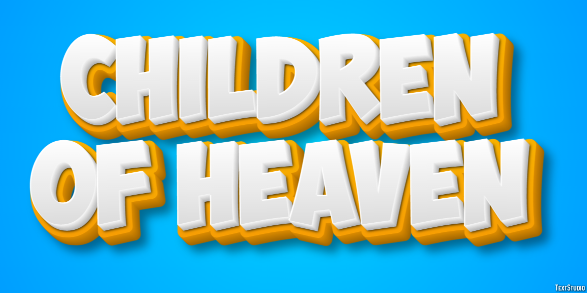 Children of Heaven Text effect