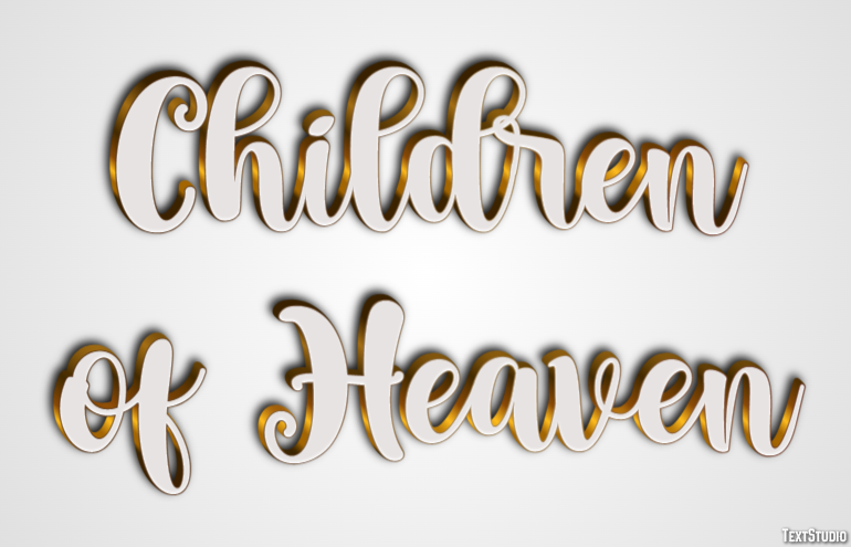 Children of Heaven Text effect