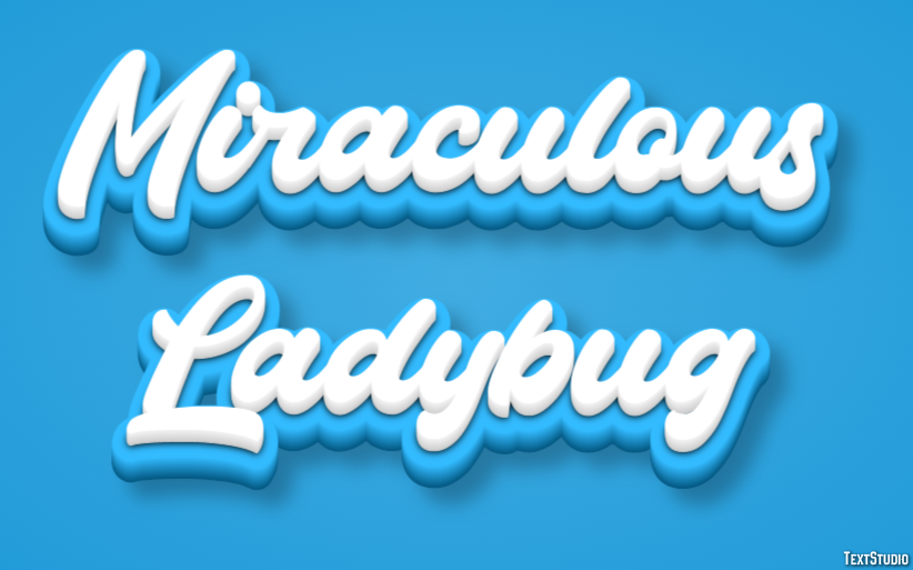 Miraculous Ladybug Text Effect