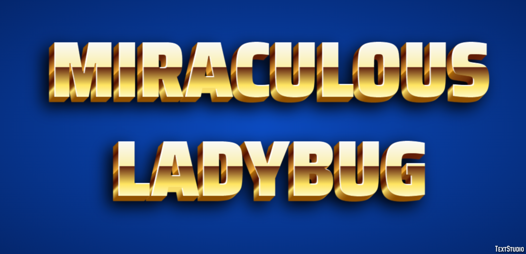 Miraculous Ladybug Text Effect