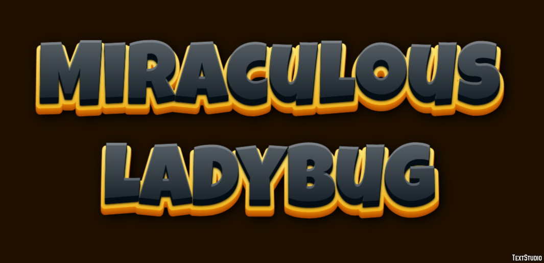 Miraculous Ladybug Text Effect