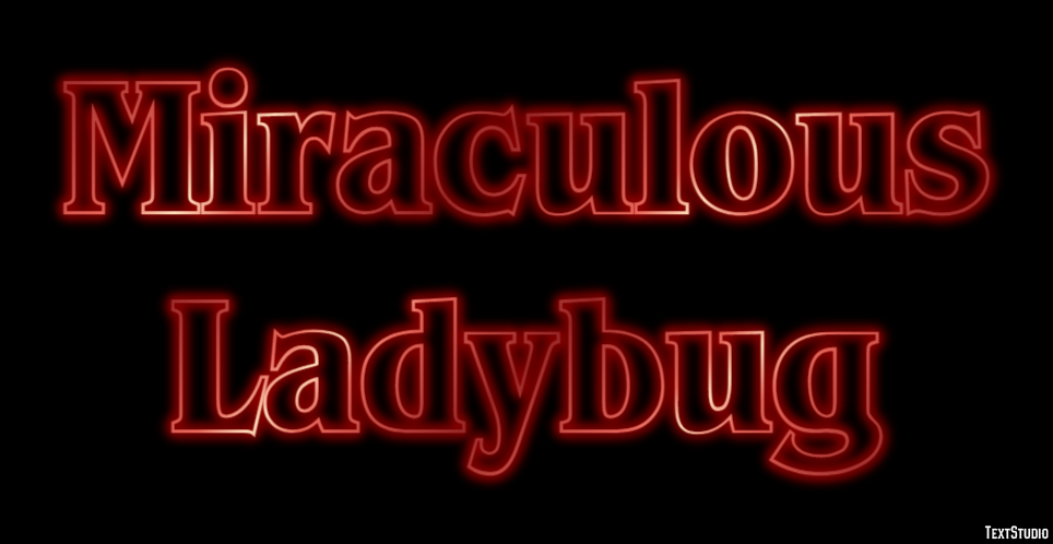 Miraculous Ladybug Text Effect