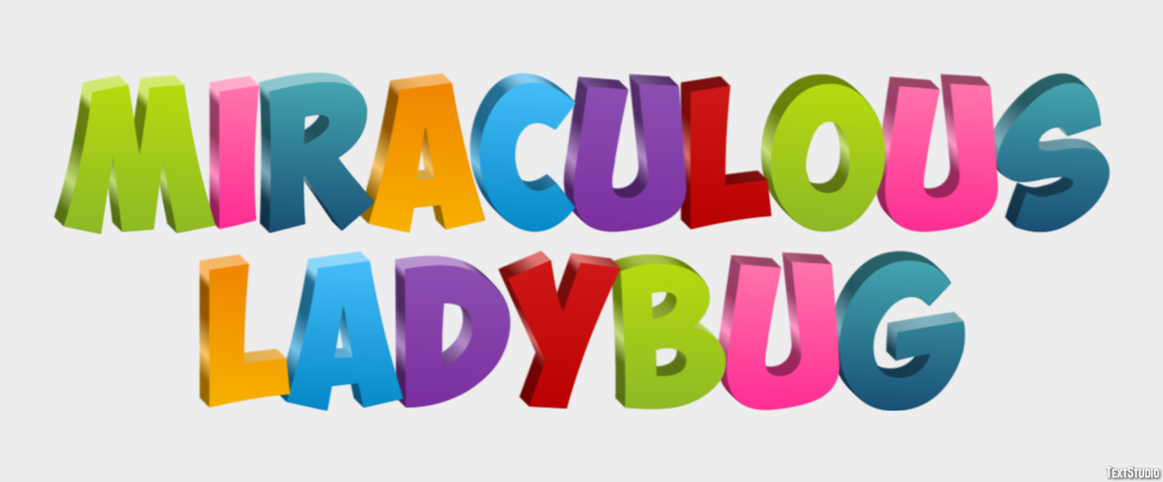 Miraculous Ladybug Text Effect