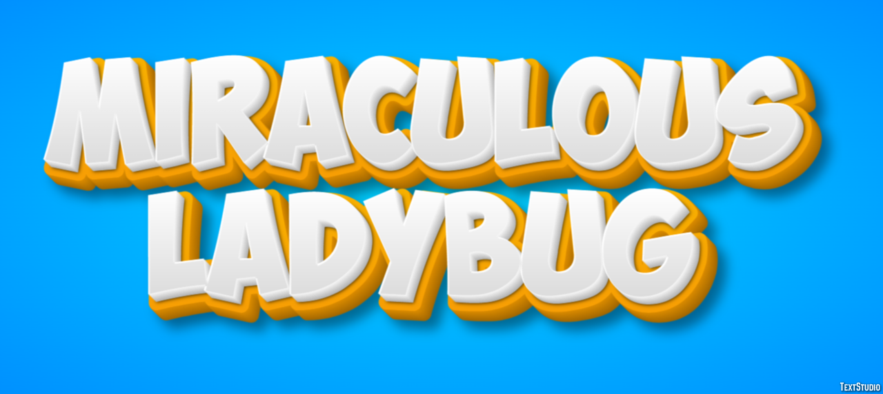 Miraculous Ladybug Text Effect
