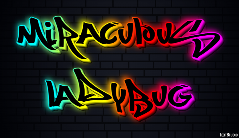 Miraculous Ladybug Text Effect
