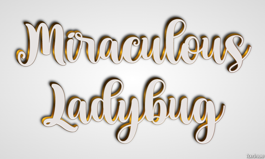 Miraculous Ladybug Text Effect