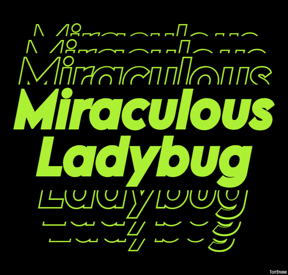 Miraculous Ladybug Text Effect