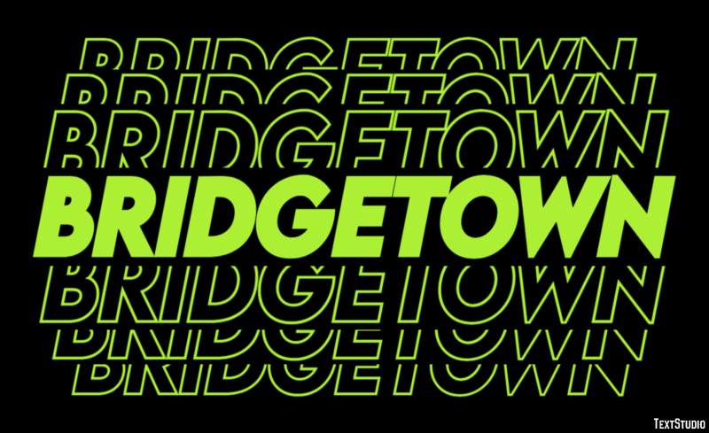 Bridgetown Text Effect