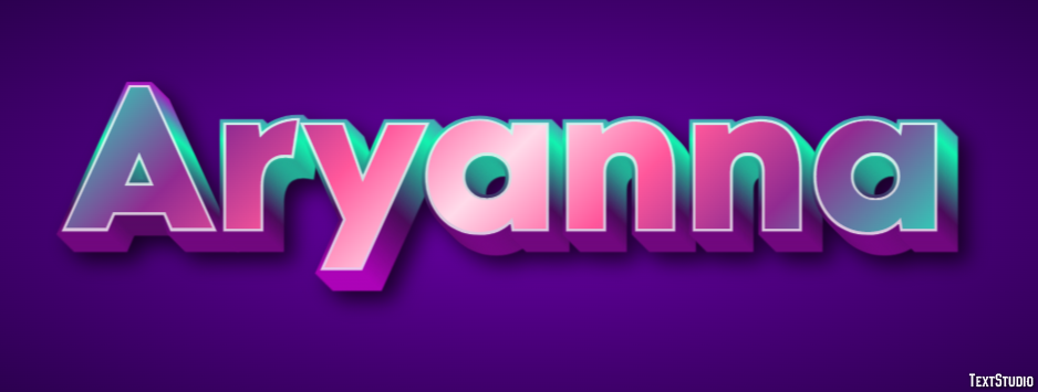 Aryanna Эффект текста