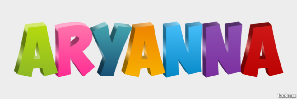 Aryanna Эффект текста