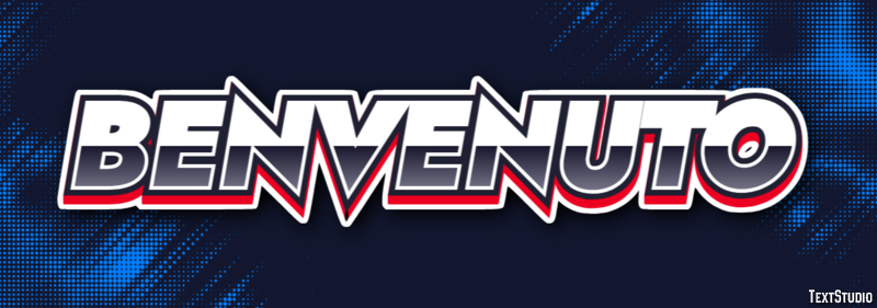 Benvenuto Effetto testo