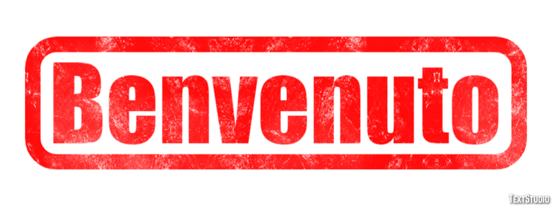 Benvenuto Effetto testo