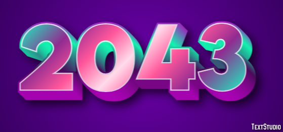 2043 テキスト効果