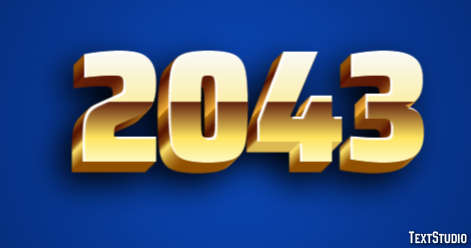 2043 Texteffekt